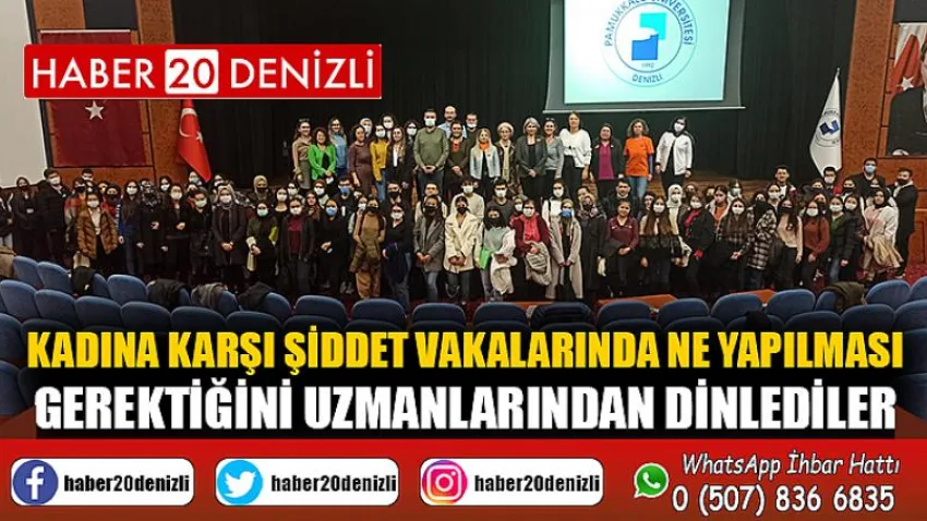 Kadına Karşı Şiddet Vakalarında Ne Yapılması Gerektiğini Uzmanlarından Dinlediler