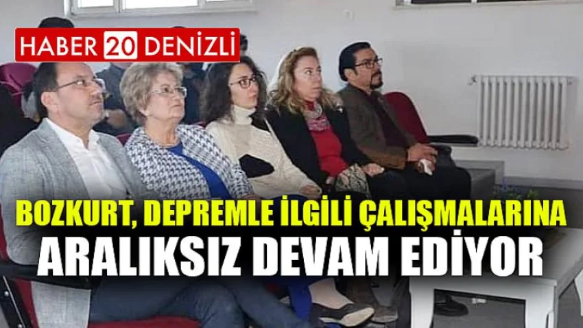 Bozkurt, Depremle İlgili Çalışmalarına Aralıksız Devam Ediyor