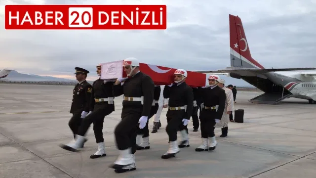 Afyonlu şehidin naaşı Denizli’ye ulaştı