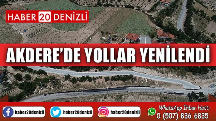 Akdere’de Yollar Yenilendi