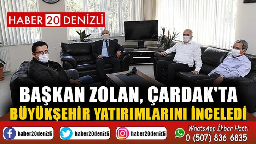 Başkan Zolan, Çardak'ta Büyükşehir yatırımlarını inceledi