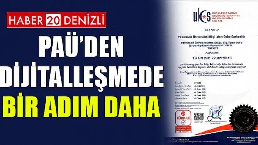 PAÜ’den Dijitalleşmede Bir Adım Daha