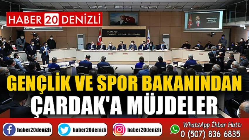 Gençlik ve Spor Bakanından Çardak'a Müjdeler