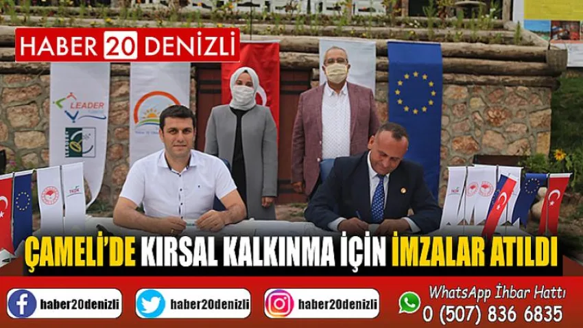 Çameli’de kırsal kalkınma için imzalar atıldı