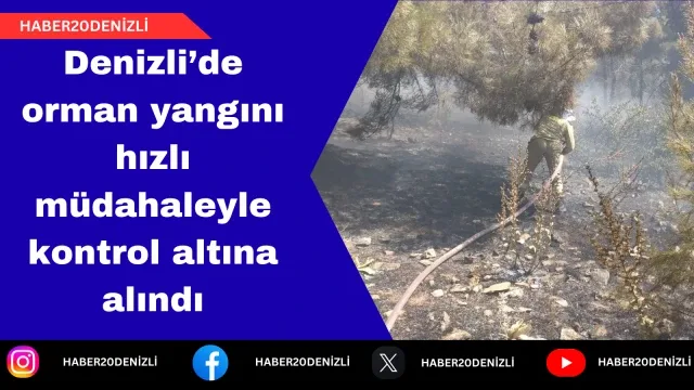 Denizli’de orman yangını hızlı müdahaleyle kontrol altına alındı