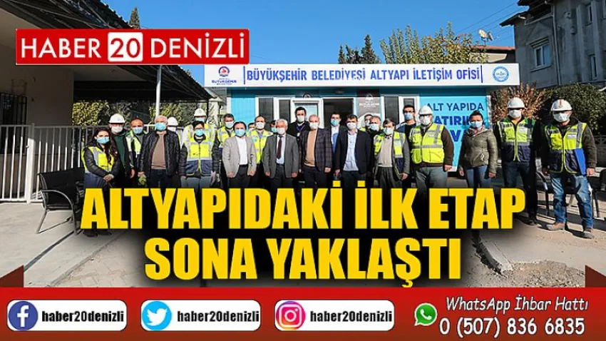 Altyapıdaki İlk Etap Sona Yaklaştı