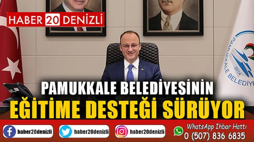 Pamukkale Belediyesinin Eğitime Desteği Sürüyor