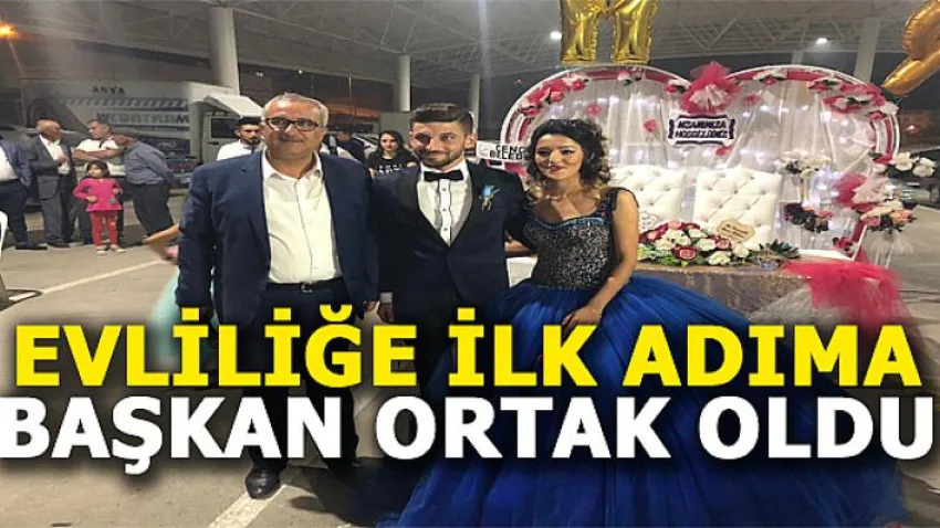 Evliliğe İlk Adıma Başkan Ortak Oldu