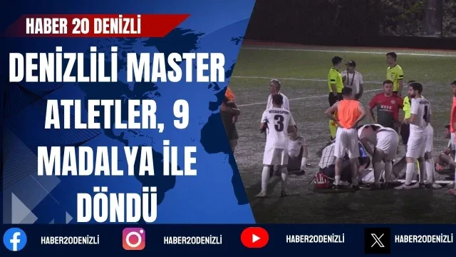 Denizlili master atletler, İzmir'de 9 madalya ile döndü
