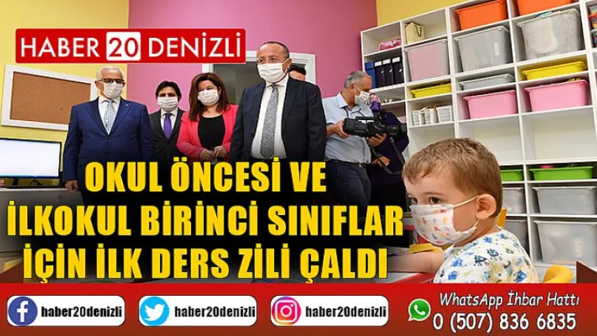 Okul Öncesi ve İlkokul Birinci Sınıflar İçin İlk Ders Zili Çaldı