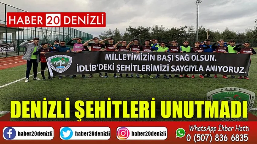 Denizli Şehitleri Unutmadı
