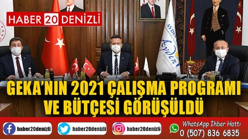 GEKA’nın 2021 çalışma programı ve bütçesi görüşüldü