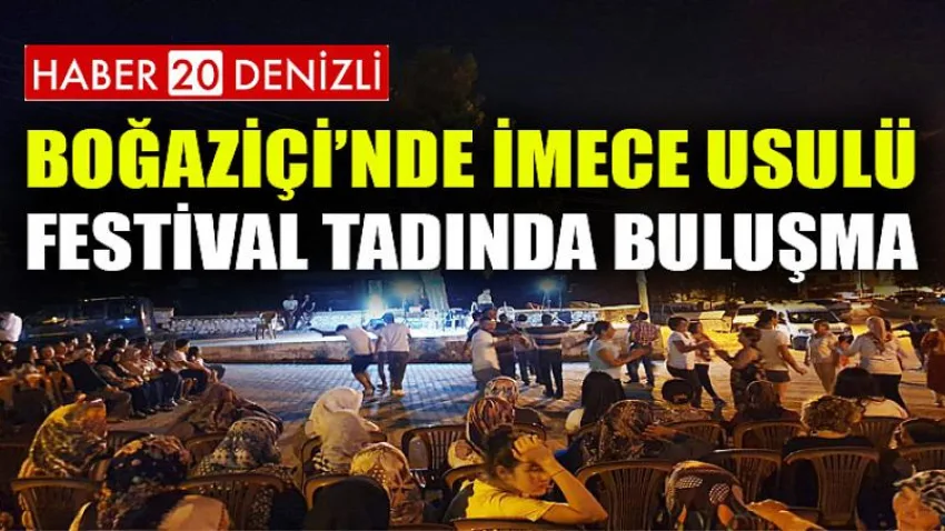 Boğaziçi’nde imece usulü festival tadında buluşma