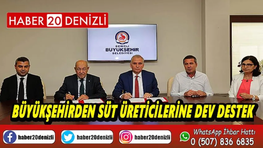 Büyükşehirden süt üreticilerine dev destek