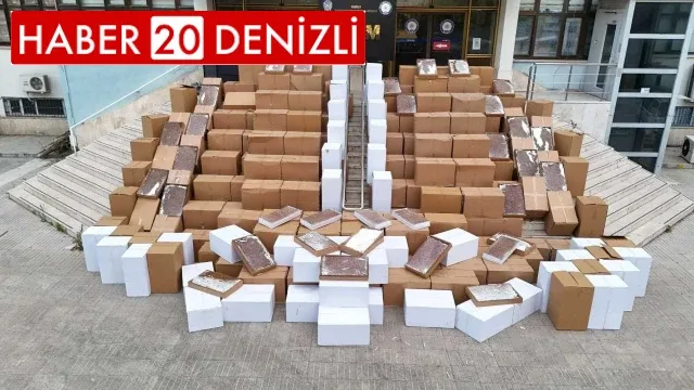Denizli'de 4 milyon 310 bin adet sarma sigara ele geçirildi
