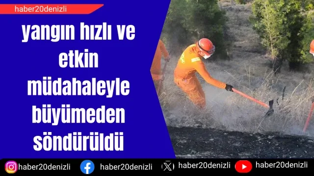 Yol kenarında başlayıp ormana sıçrayan yangın hızlı ve etkin müdahaleyle büyümeden söndürüldü