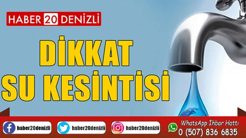 Muhtelif mahallelerde su kesintisi