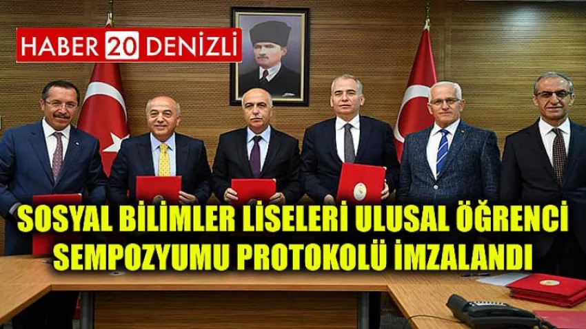 Sosyal Bilimler Liseleri Ulusal Öğrenci Sempozyumu Protokolü İmzalandı
