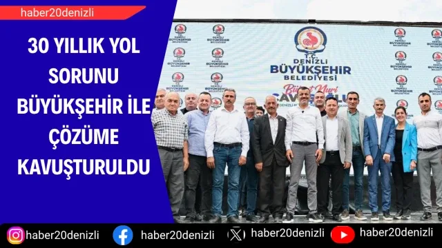 30 yıllık yol sorunu Büyükşehir ile çözüme kavuşturuldu