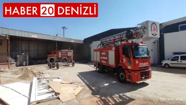 Fabrikada çıkan yangın büyümeden söndürüldü