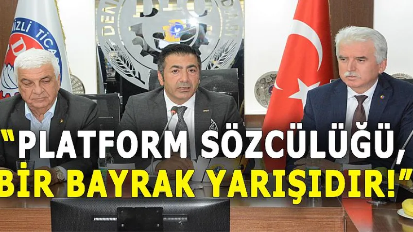 Platform Sözcülüğü, Bir Bayrak Yarışıdır!