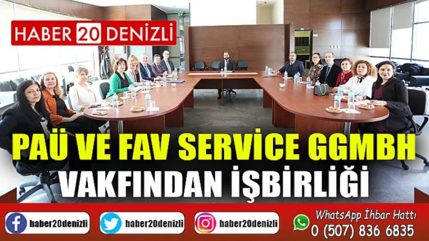 PAÜ ve FAV Service gGMBH Vakfından İşbirliği