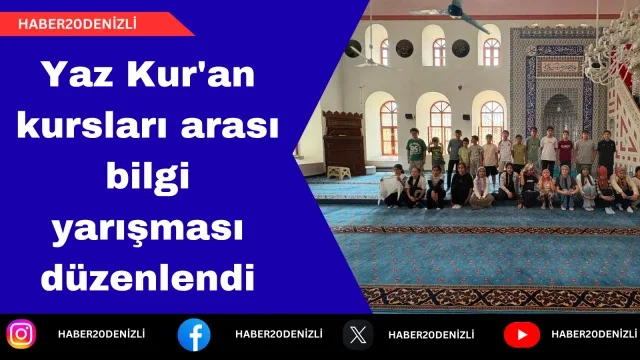 Yaz Kur'an kursları arası bilgi yarışması düzenlendi