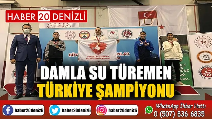 Damla Su Türemen Türkiye Şampiyonu