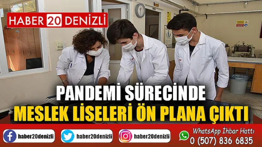 Pandemi sürecinde meslek liseleri ön plana çıktı