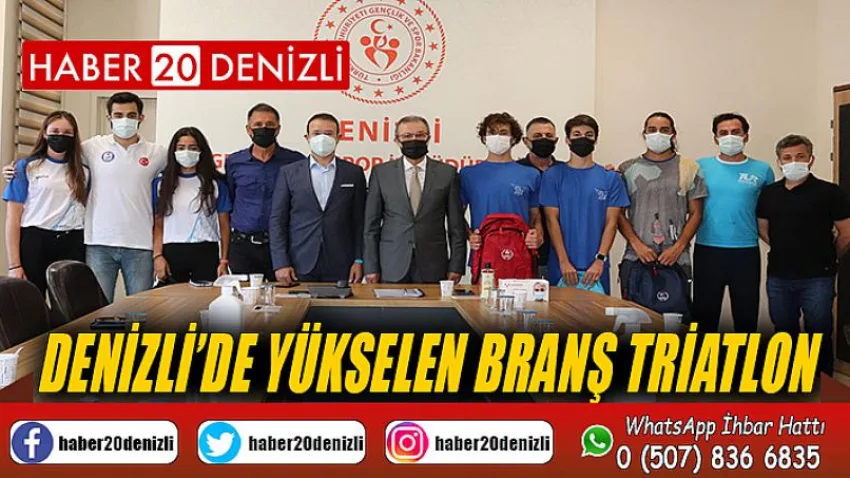 Denizli’de yükselen branş triatlon