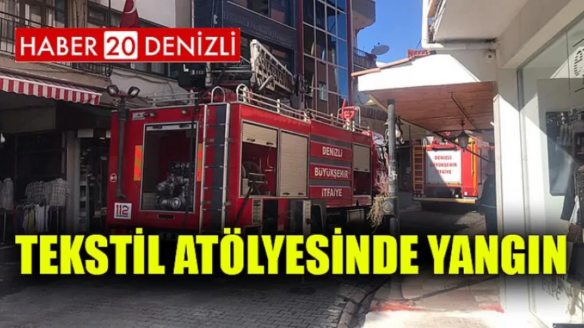 Tekstil atölyesinde yangın