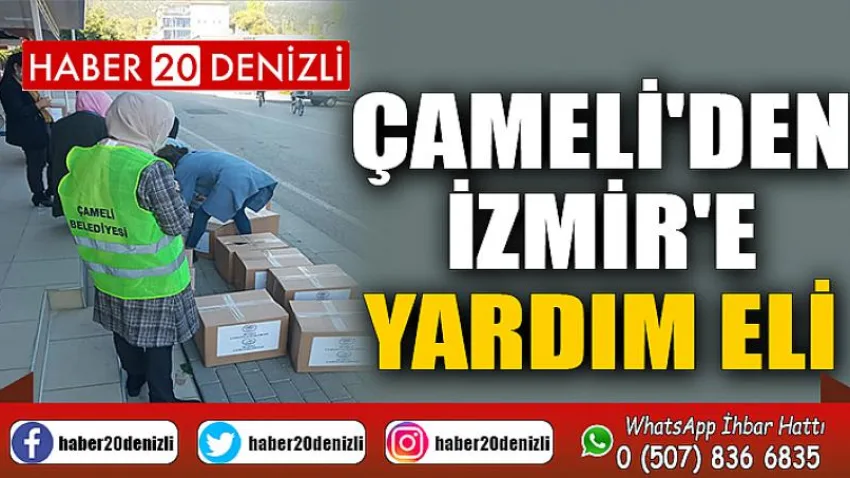 Çameli'den İzmir'e Yardım Eli