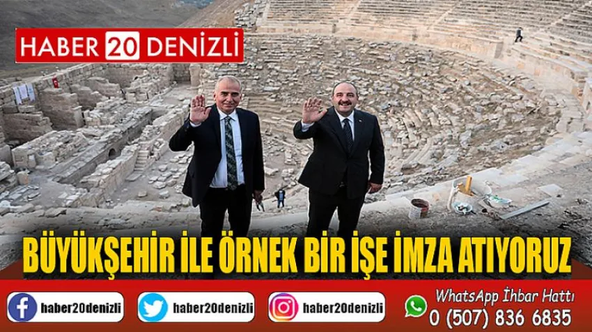 Büyükşehir ile örnek bir işe imza atıyoruz