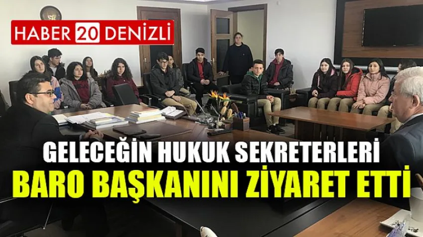 Geleceğin Hukuk Sekreterleri Baro Başkanını Ziyaret Etti