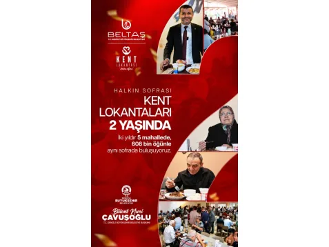 Kent Lokantası Hizmet Duyurusu