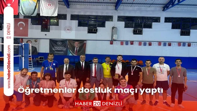 Öğretmenler dostluk maçı yaptı