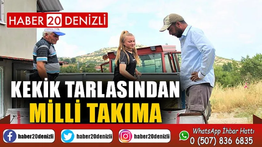 Kekik tarlasından milli takıma