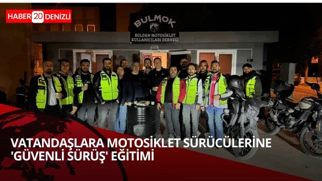 motosiklet sürücülerine 'güvenli sürüş' eğitimi