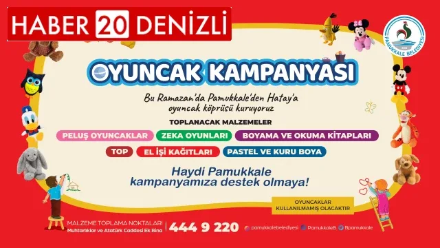 Pamukkale Belediyesinden Oyuncak Kampanyası