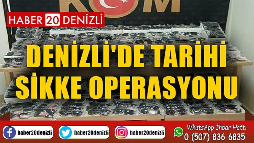 Denizli'de tarihi sikke operasyonu