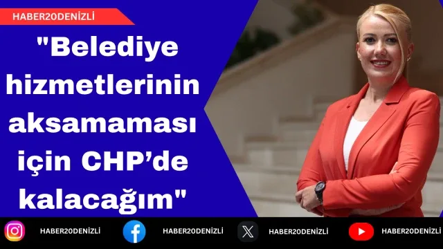 Başkan Doğan; "Belediye hizmetlerinin aksamaması için CHP’de kalacağım"