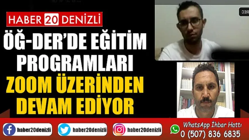Öğ-der’de Eğitim Programları Zoom Üzerinden Devam Ediyor