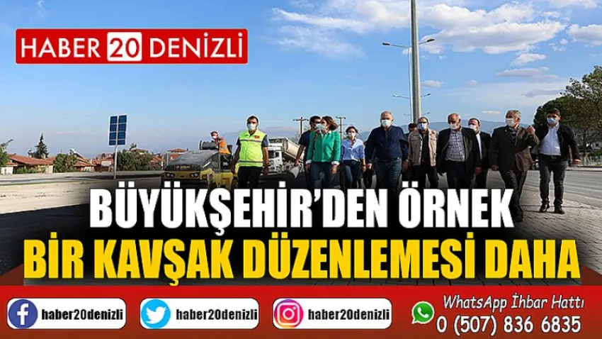 Büyükşehir’den örnek bir kavşak düzenlemesi daha