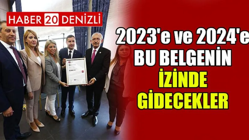 2023'e ve 2024'e BU BELGENİN İZİNDE GİDECEKLER