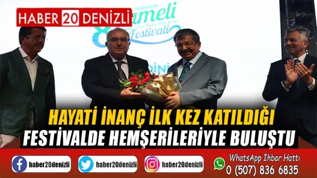 Hayati İnanç ilk kez katıldığı festivalde hemşerileriyle buluştu