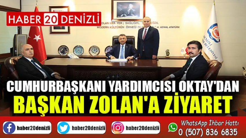 Cumhurbaşkanı Yardımcısı Oktay'dan Başkan Zolan'a ziyaret