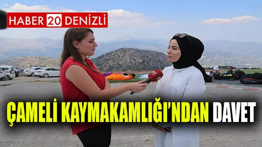 Çameli Kaymakamlığı'ndan Davet