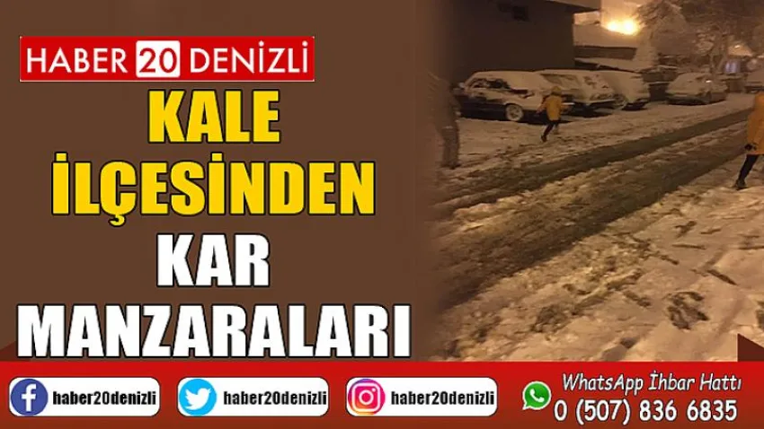 Kale İlçesinden Kar Manzaraları