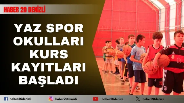 Yaz Spor Okulları Kurs Kayıtları Başladı