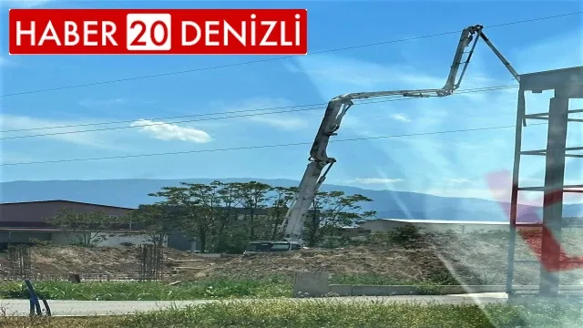 Beton pompası yüksek gerilim hattını temas etti: 1 ağır yaralı